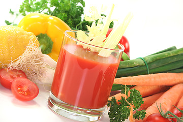 Image showing Vegetable juice