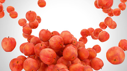 Image showing Tasty Red apples flow