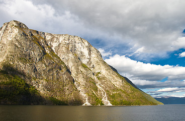 Image showing Mountains and fjord in Norway