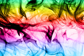 Image showing Abstract colorful fume background