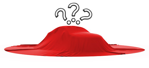 Image showing New car reveal with 3 query marks