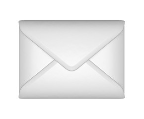 Image showing Mail and post - White sealed envelope