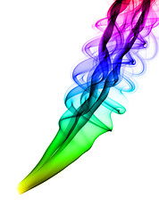 Image showing Abstract colorful smoke pattern