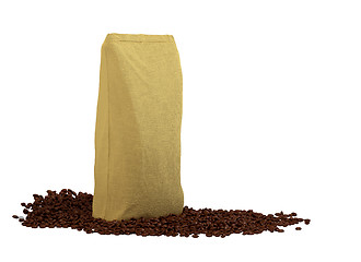 Image showing Coffee Package on beans