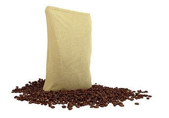 Image showing Sacking Package on coffee beans