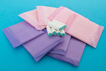 Image showing Sanitary napkins and tampons