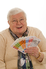 Image showing Grandma with Euros