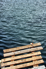 Image showing Wooden dock