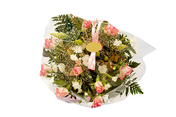 Image showing Flowers with blank lable