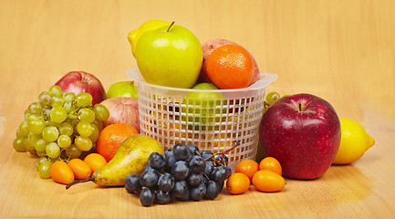 Image showing Large still life of different fruits