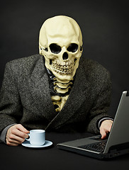 Image showing Death walks in Internet