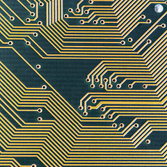 Image showing Industrial electronic green high-tech texture