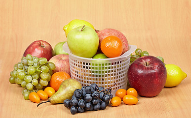 Image showing Arrangement of variety of different fruits