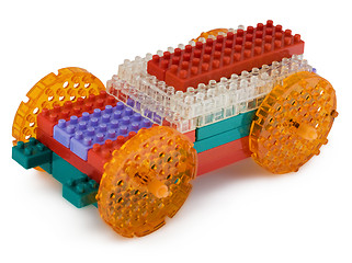 Image showing Toy car made from meccano