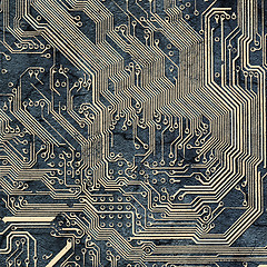 Image showing Abstract texture - spoiled electronic components