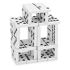 Image showing Intricate construction of dominoes