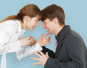 Image showing Man and woman arguing again