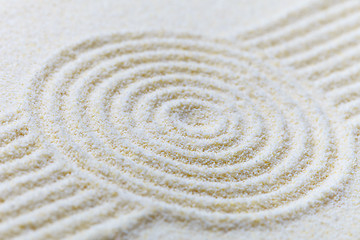 Image showing Abstract composition of fine white sand