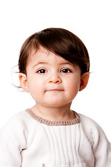 Image showing Cute baby toddler face