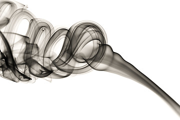 Image showing Abstract fume shapes on white