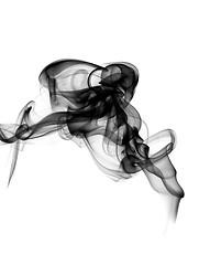 Image showing Magic Abstract fume shape on white