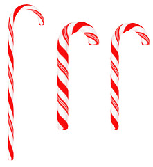 Image showing Festive Candy canes isolated
