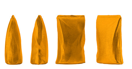 Image showing 4 Golden sacking packs for coffee or tea