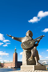 Image showing Stockholm city hall and Evert Taubes terrass