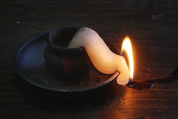 Image showing deformed candle-end