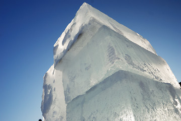 Image showing big translucent ice blocs