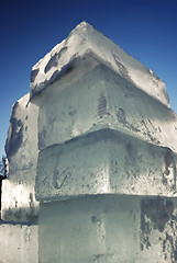 Image showing big translucent ice blocs