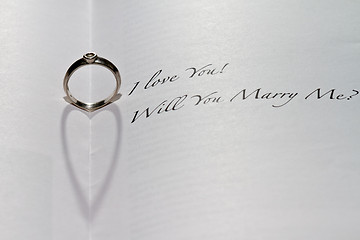 Image showing Will You Marry Me Ring