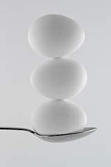 Image showing Balancing Eggs