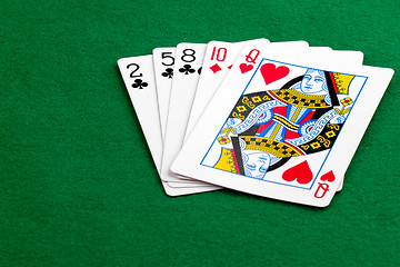 Image showing Poker hand high card