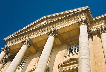 Image showing Palace facade with columns in Versailles