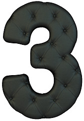 Image showing Luxury black leather font 3 figure 