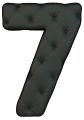 Image showing Luxury black leather font 7 figure