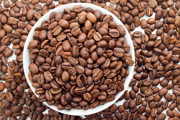 Image showing Coffee beans in bowl