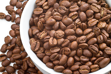 Image showing Coffee beans in bowl