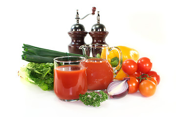 Image showing Vegetable juice