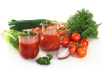 Image showing Vegetable juice