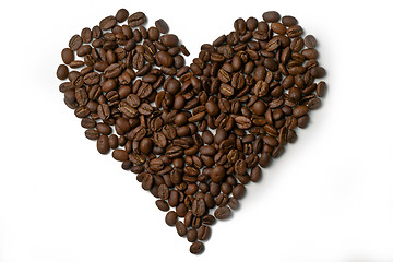 Image showing Coffee heart