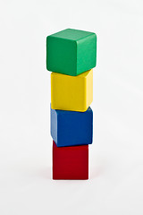 Image showing Colorful Building Blocks - Height