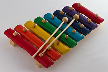 Image showing Colorful Xylophone