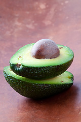 Image showing Avocado halves