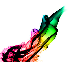 Image showing Colorful fume abstraction