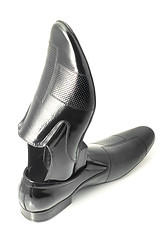 Image showing Fashion Men's patent-leather shoes