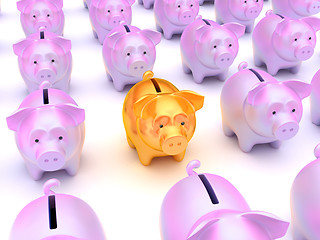 Image showing Solution: Golden piggy bank 