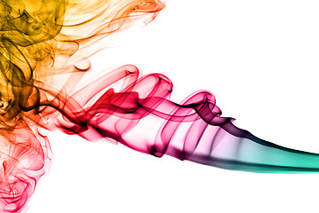 Image showing colored fume abstract pattern