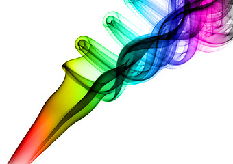 Image showing Colorful magic Abstract fume swirl 